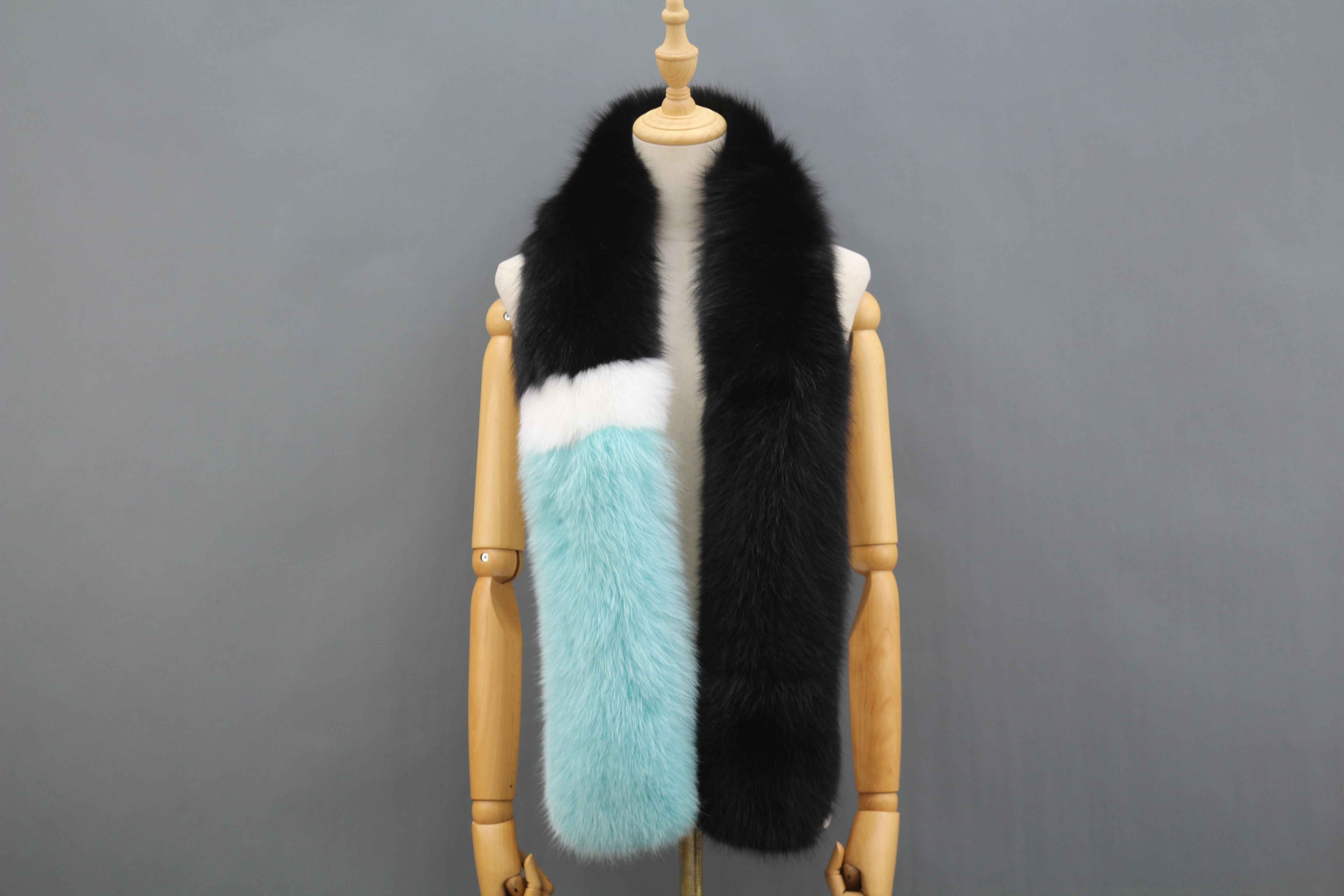 Women's Luxurious Fox Fur Scarf - Winter Fashion Accessory 3 F