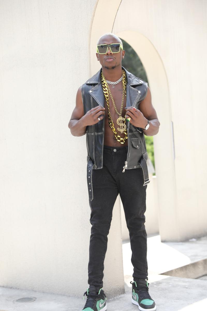 Men's Distressed Motorcycle-Style Vest - Janefur