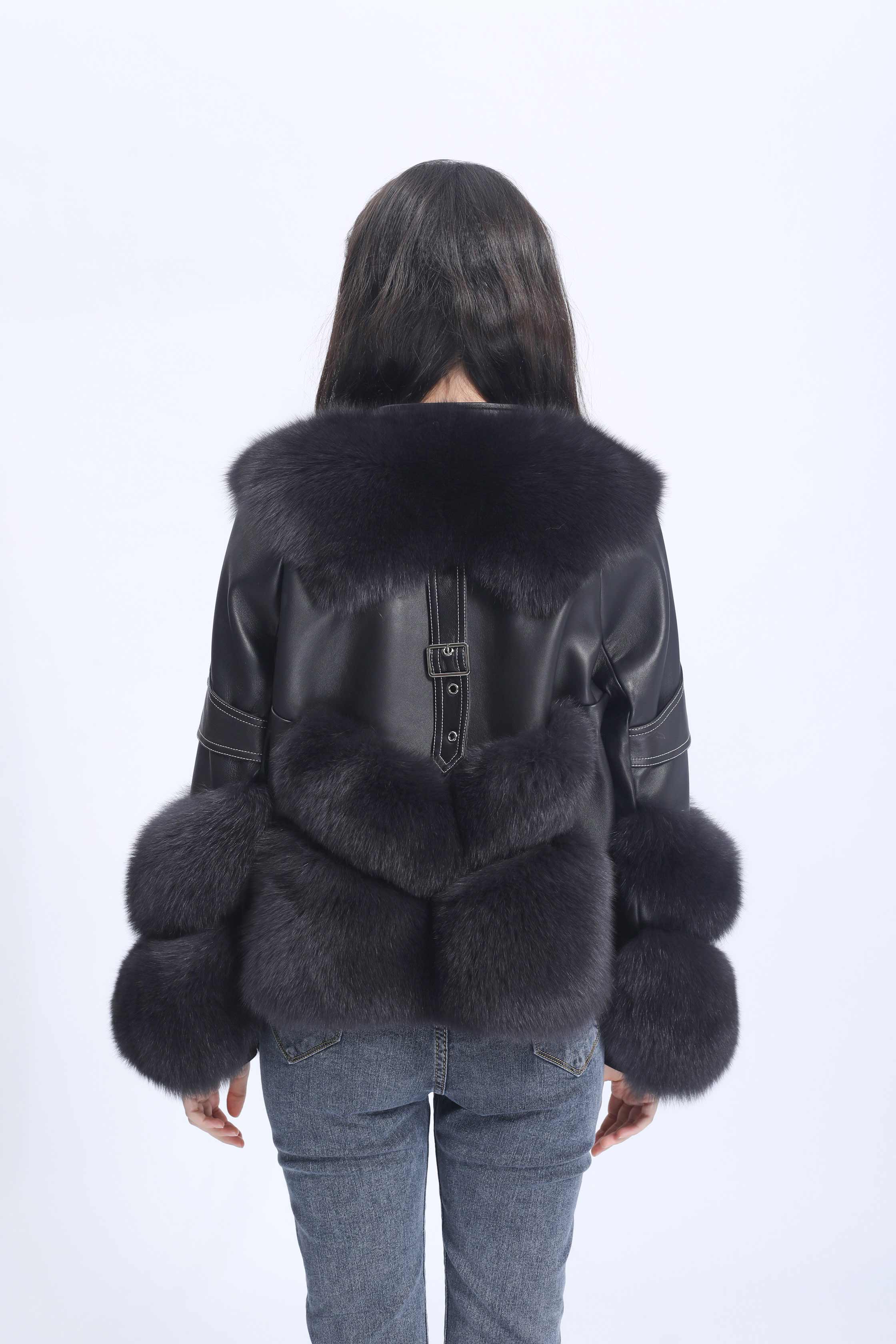 Winter Warm Fashion Design Fox Fur Jacket Luxury Women's Coat - Janefur