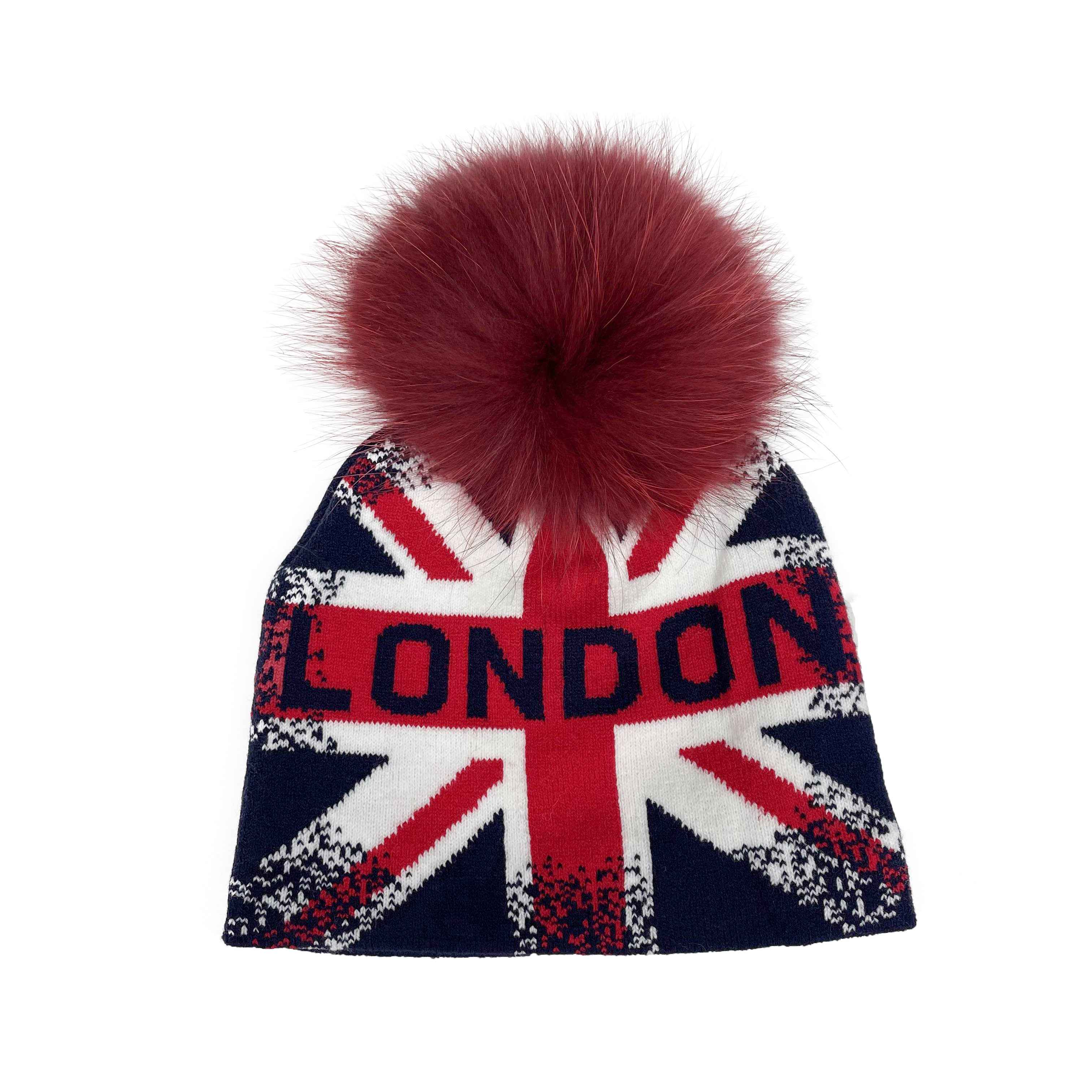 Janefur Ladies' Fashion Street Style British Flag Acrylic Beanie Hat