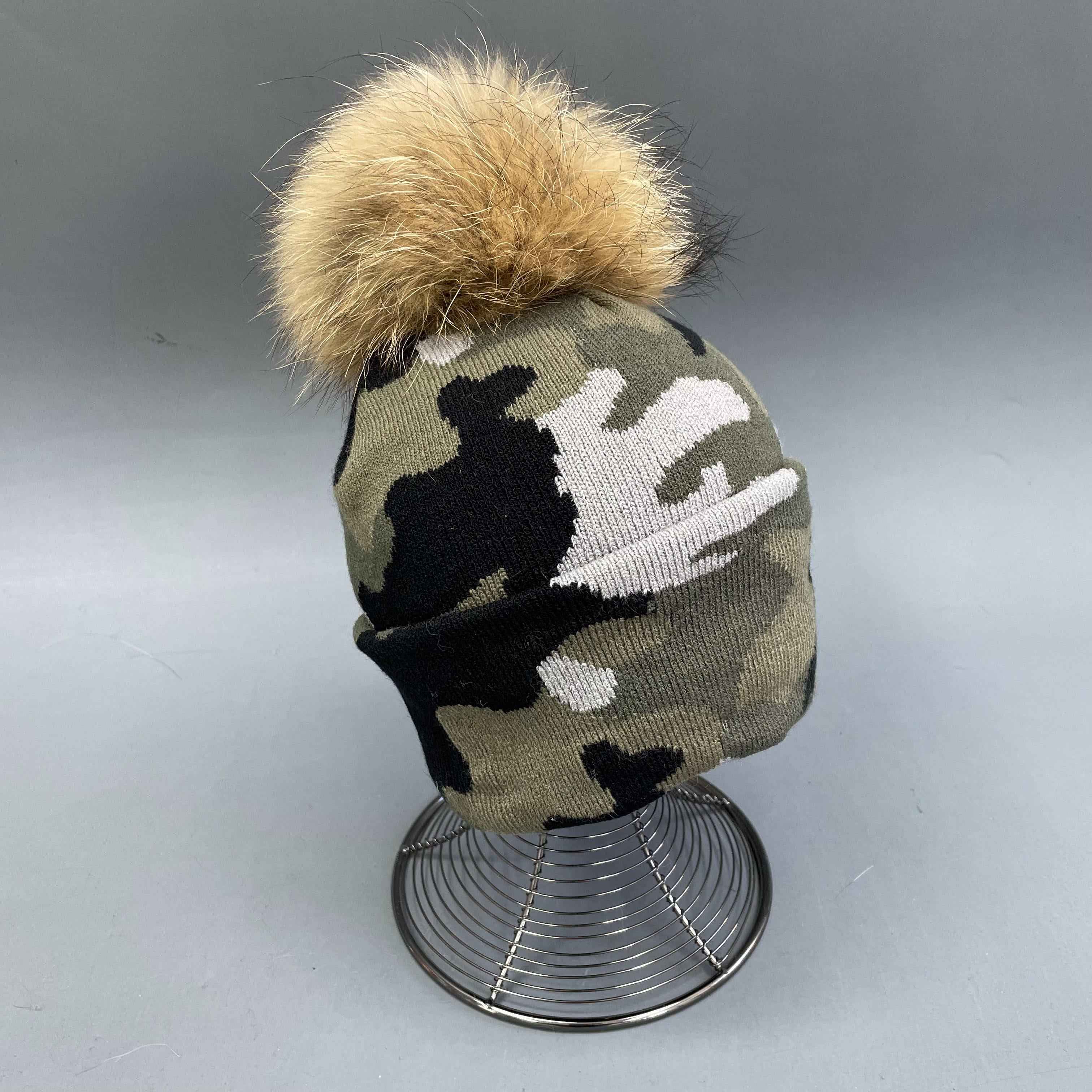 Janefur Men's Cool Fashion Camouflage Acrylic Beanie Hat #1 Adult