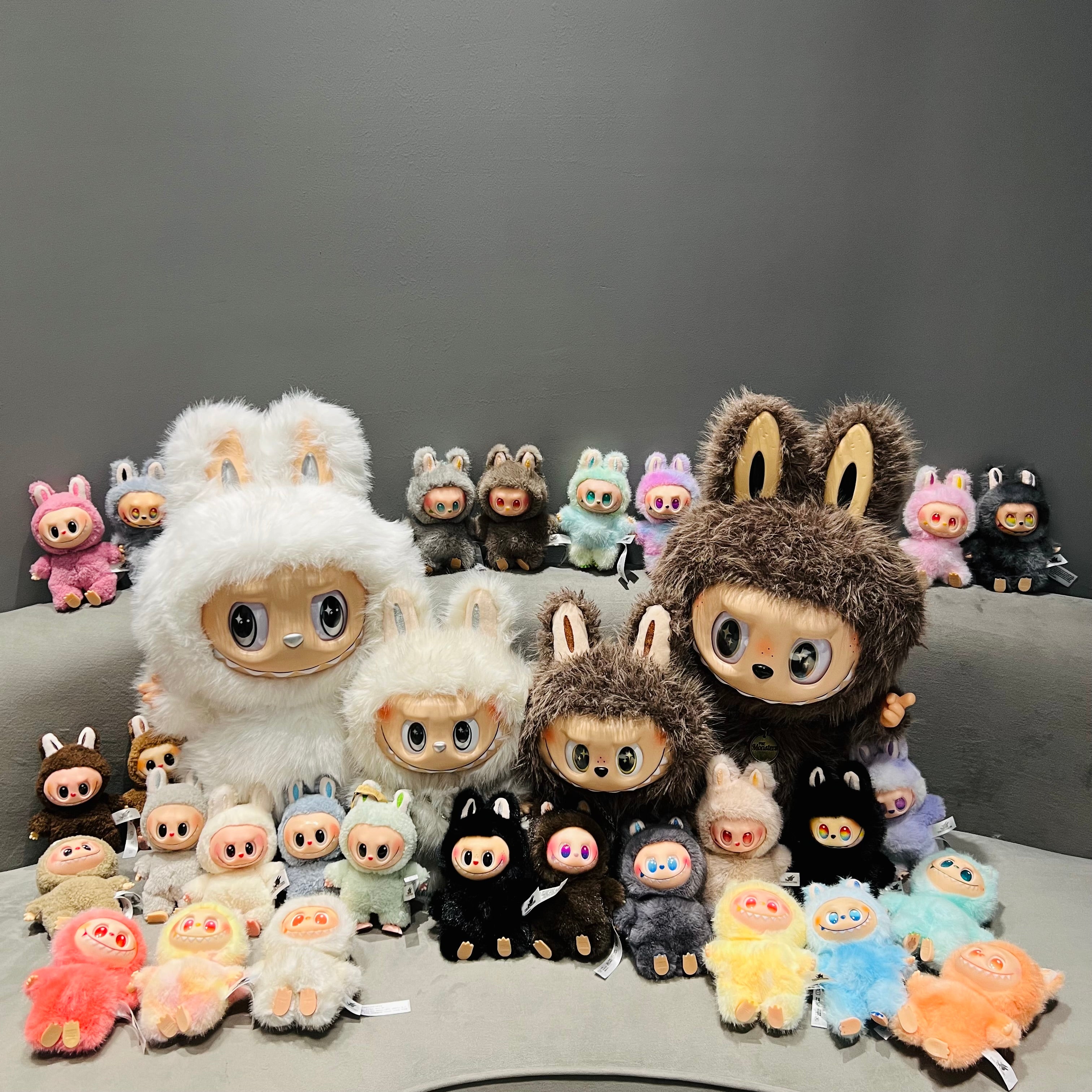 The eco-wool labubu keychain Cute high quality V1V2V3 labubu plush toys - Janefur