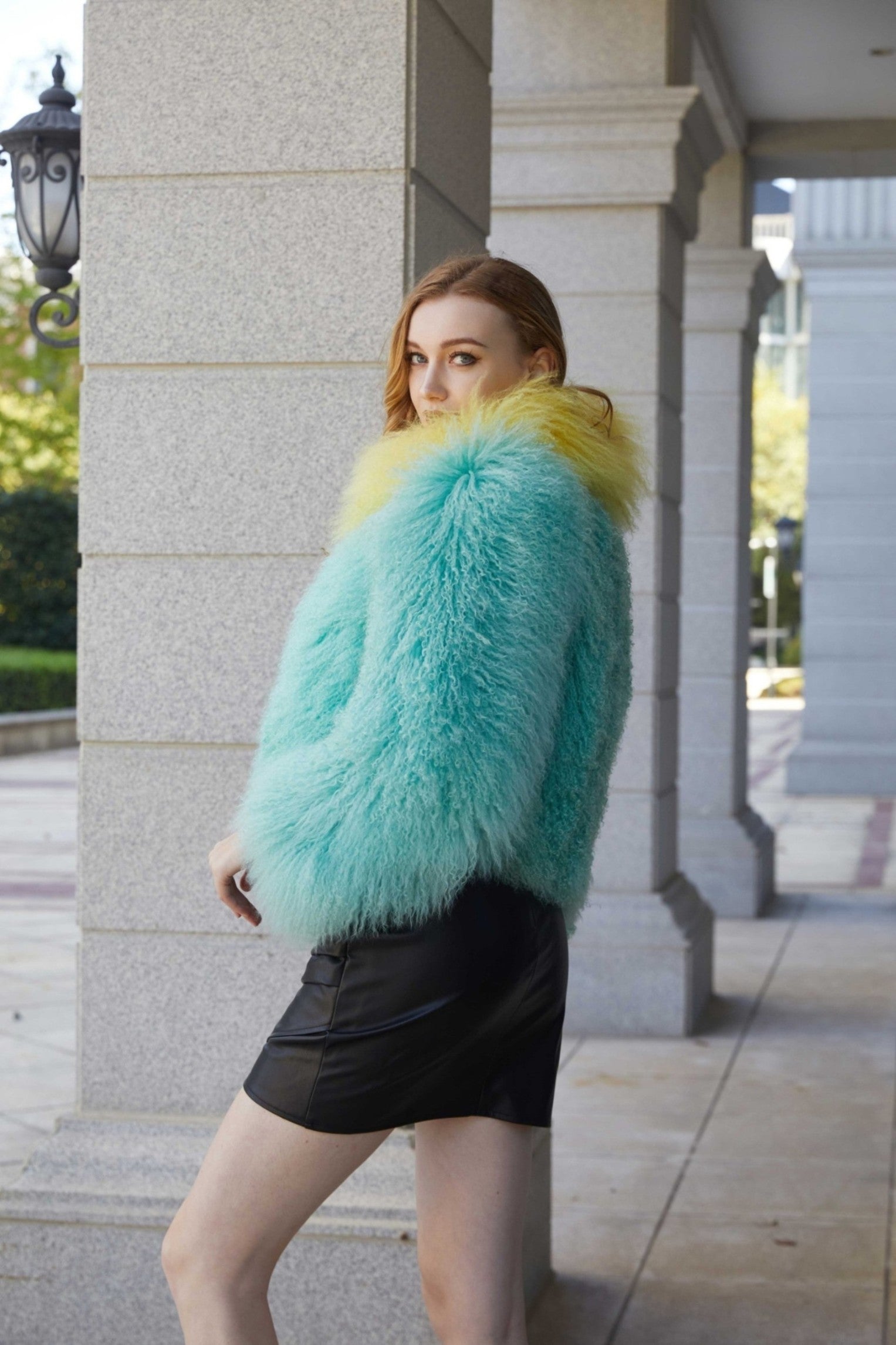 Women's New Colorful Lamb Fur Short Jacket - Janefur