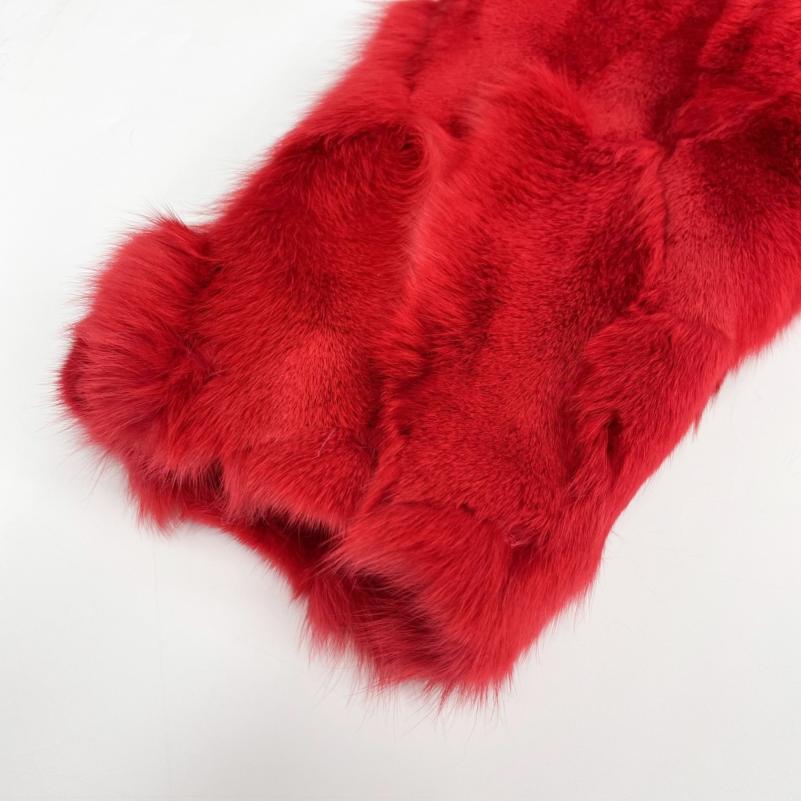 Men's Trench Coat Winter Plus Custom Size Fox Fur Jacket - Janefur