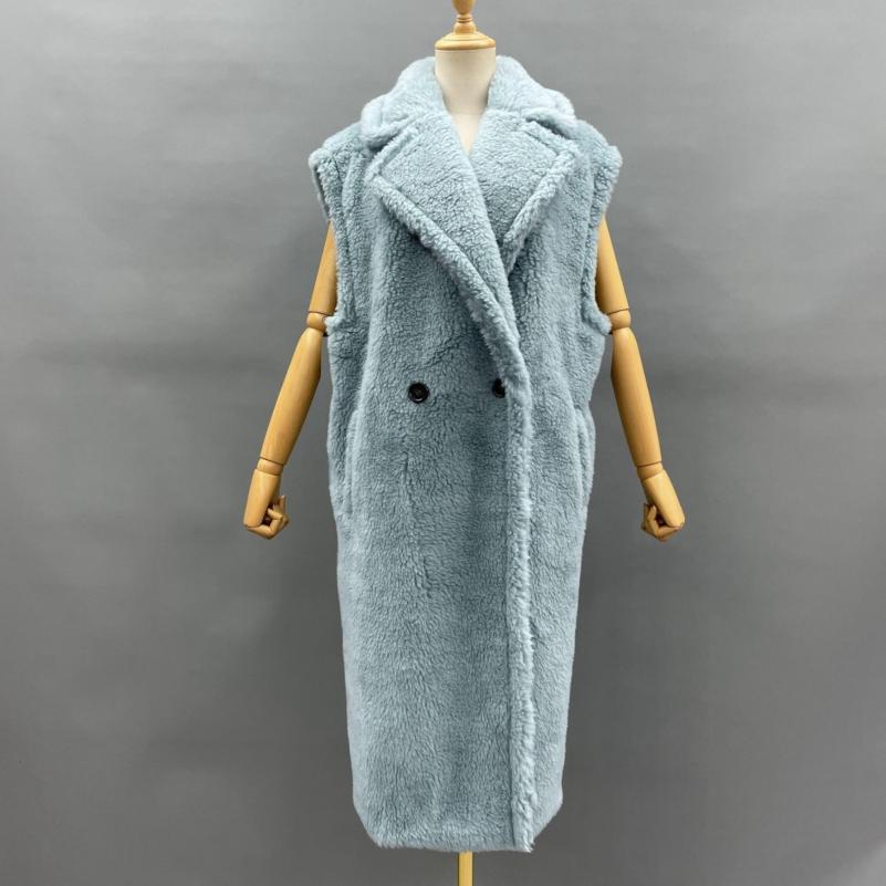 Long Style Teddy Vest - Janefur