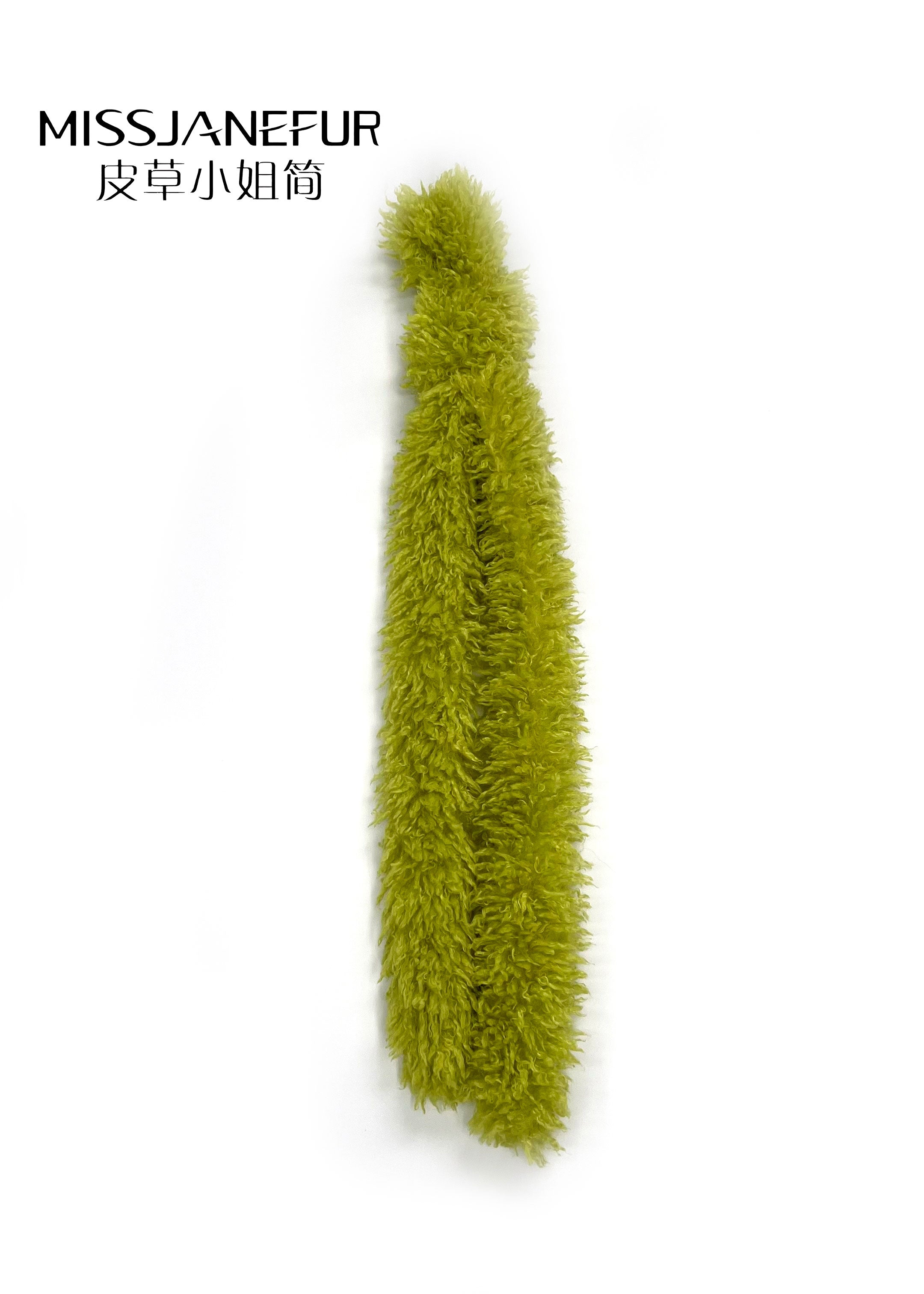 Missjanefur Green Fur Waist Bands - Janefur