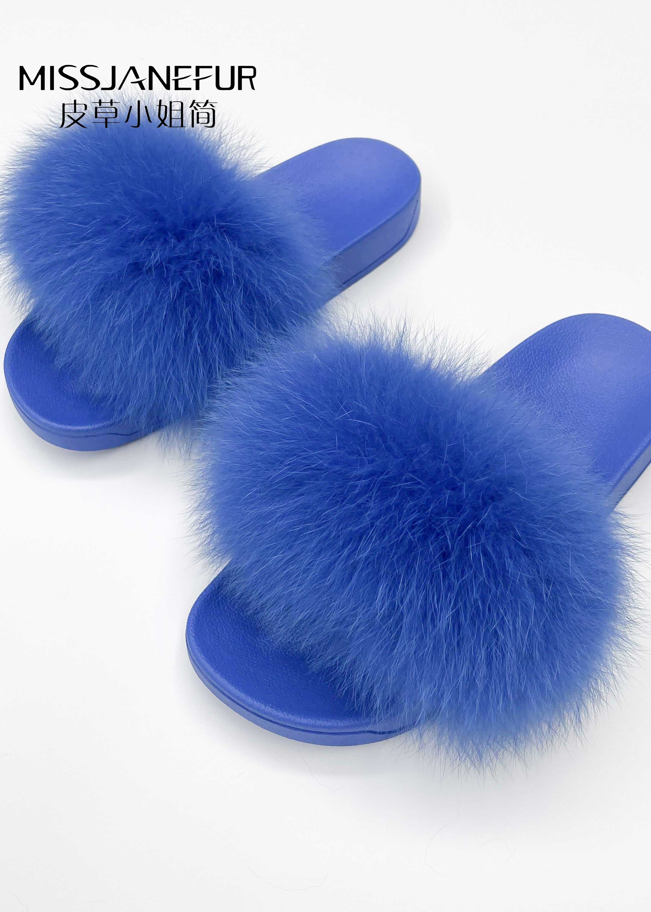 Missjanefur Fox Fur Slippers - Janefur