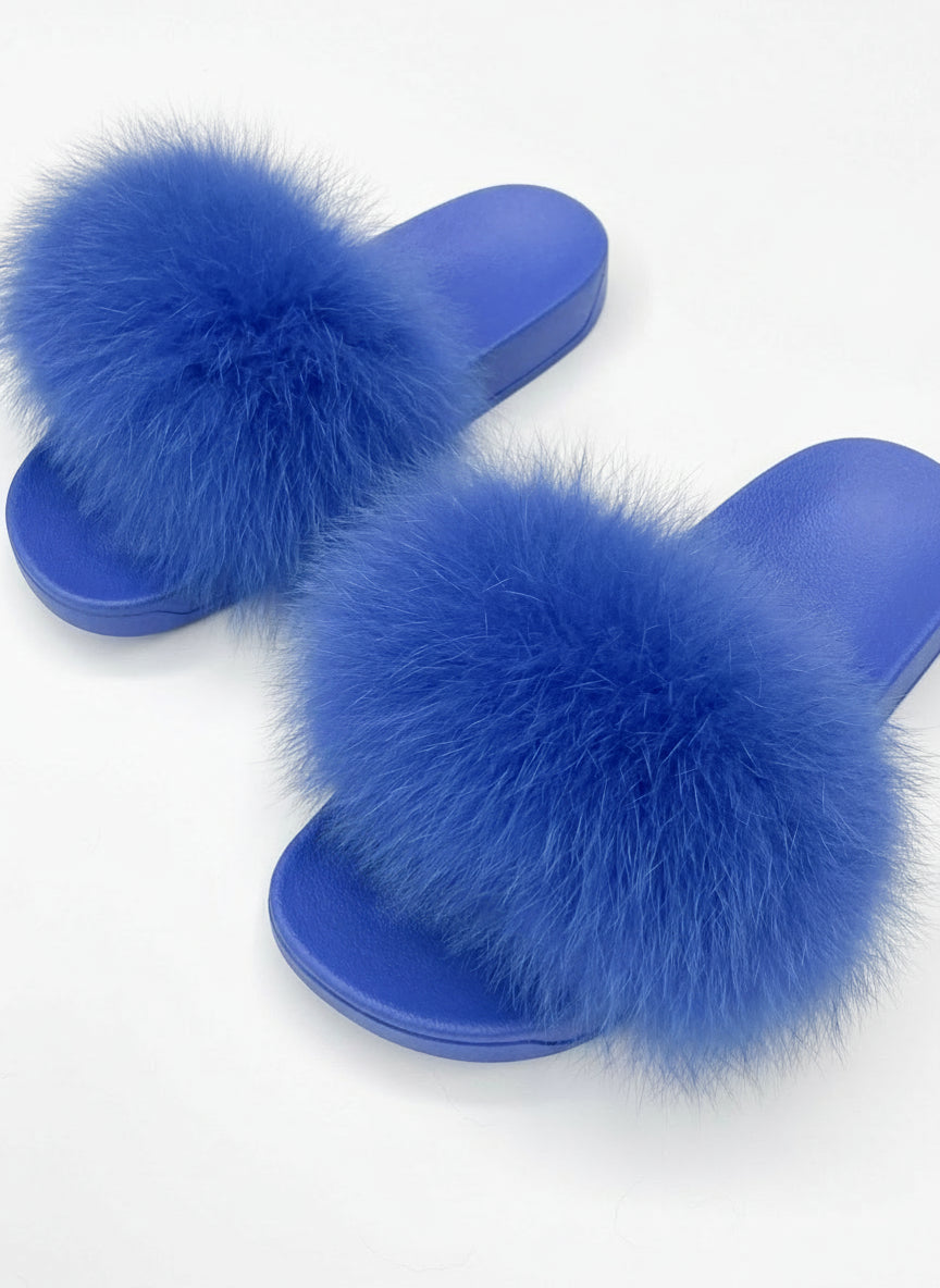 Janefur Fox Fur Slippers
