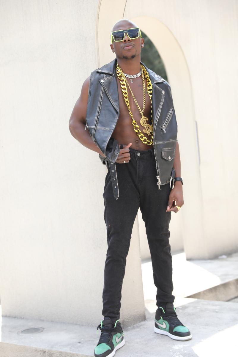 Men's Distressed Motorcycle-Style Vest - Janefur