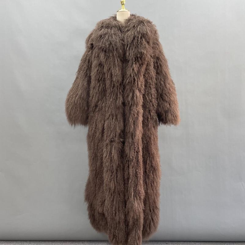 Men's Long Beach Wool Winter Coat - Janefur