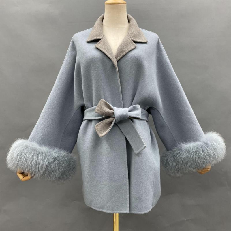 Women's Loose-Fitting Short Cashmere Jacket - Janefur