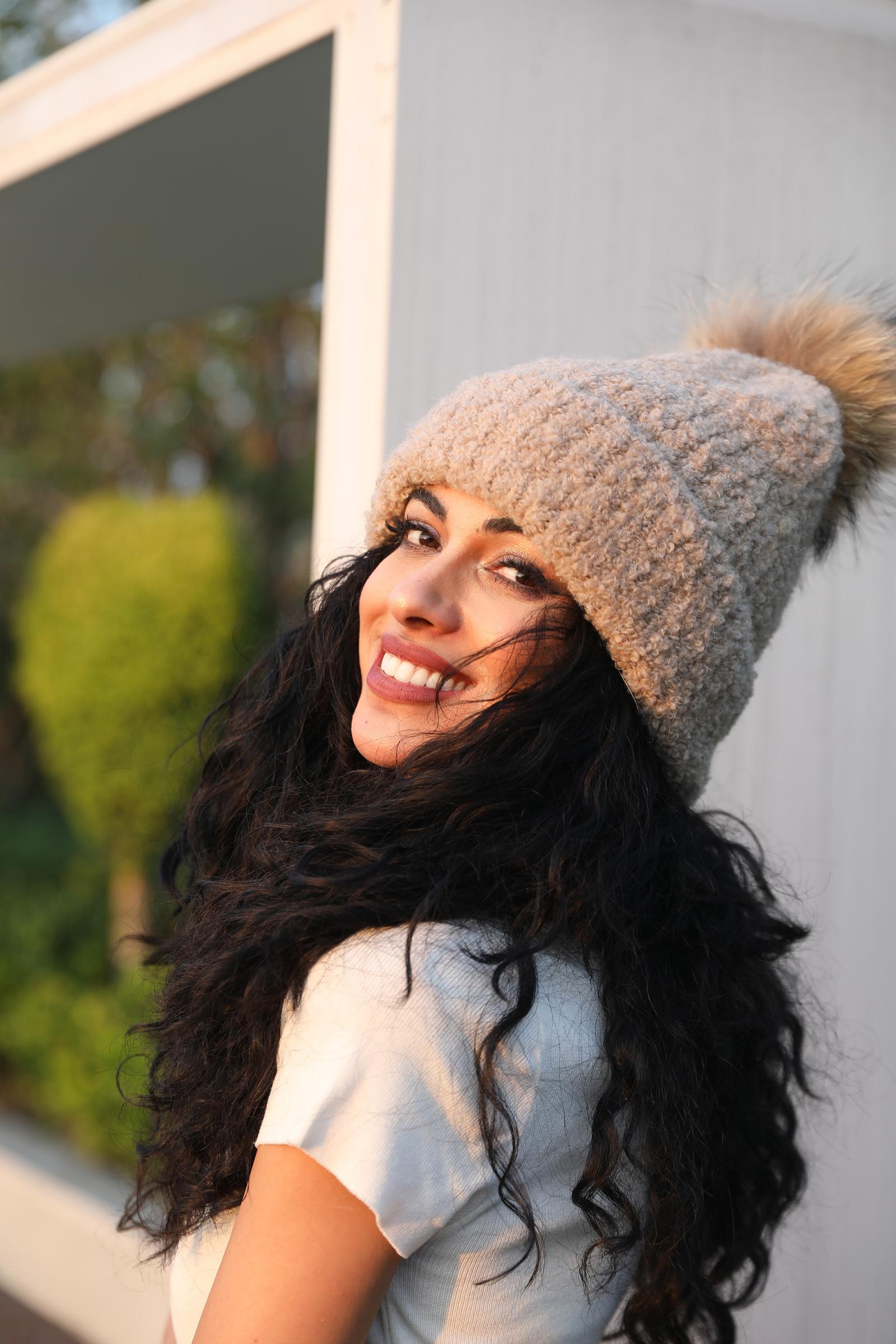 Women's Circle Fleece Casual Hat - Janefur