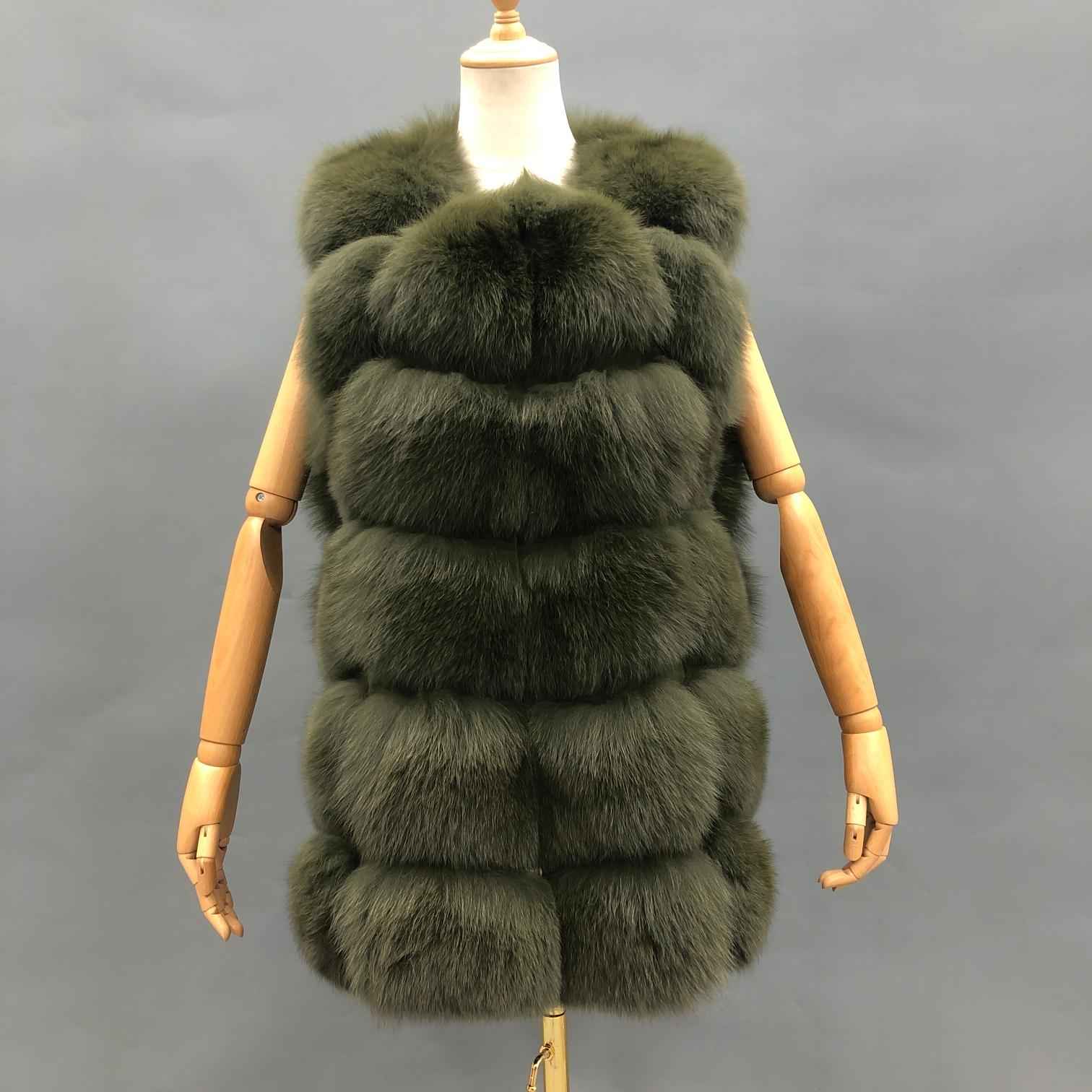 Fashion Autumn And Winter Sleeveless Fox Fur Women's Vest - Janefur