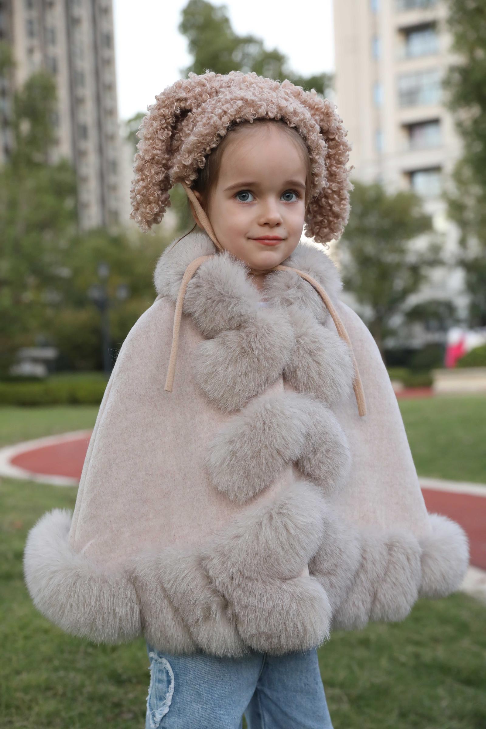 Children's Rabbit Ears Lace-Up Hat - Janefur