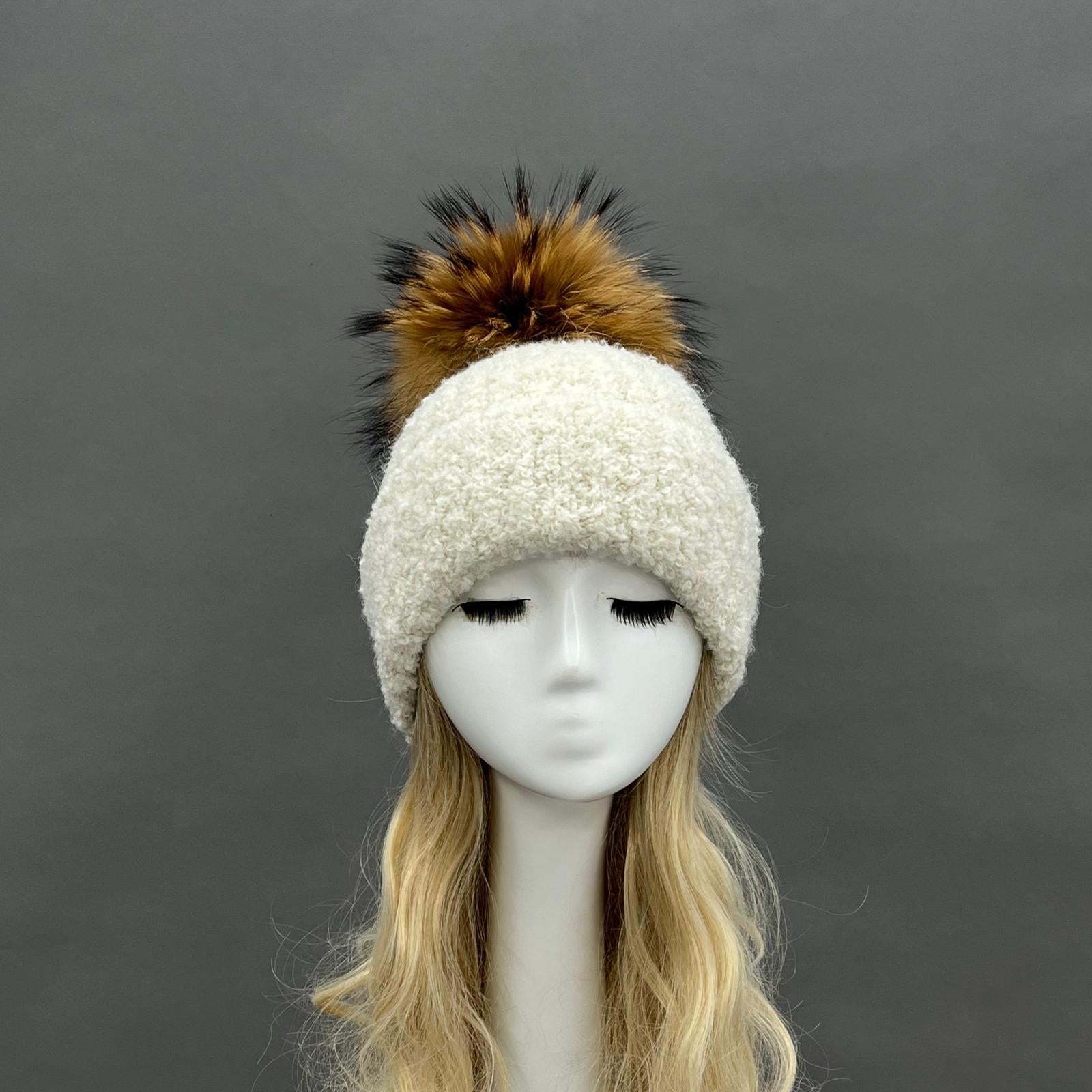 Women's Circle Fleece Casual Hat - Janefur