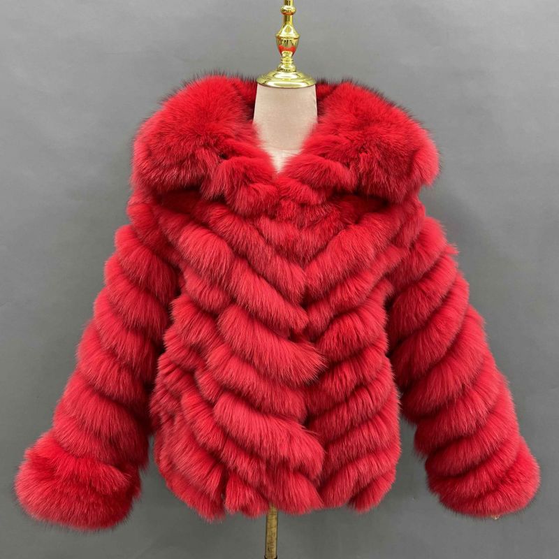 Reversible Cotton Jacket with Collar and Button Closure - Janefur