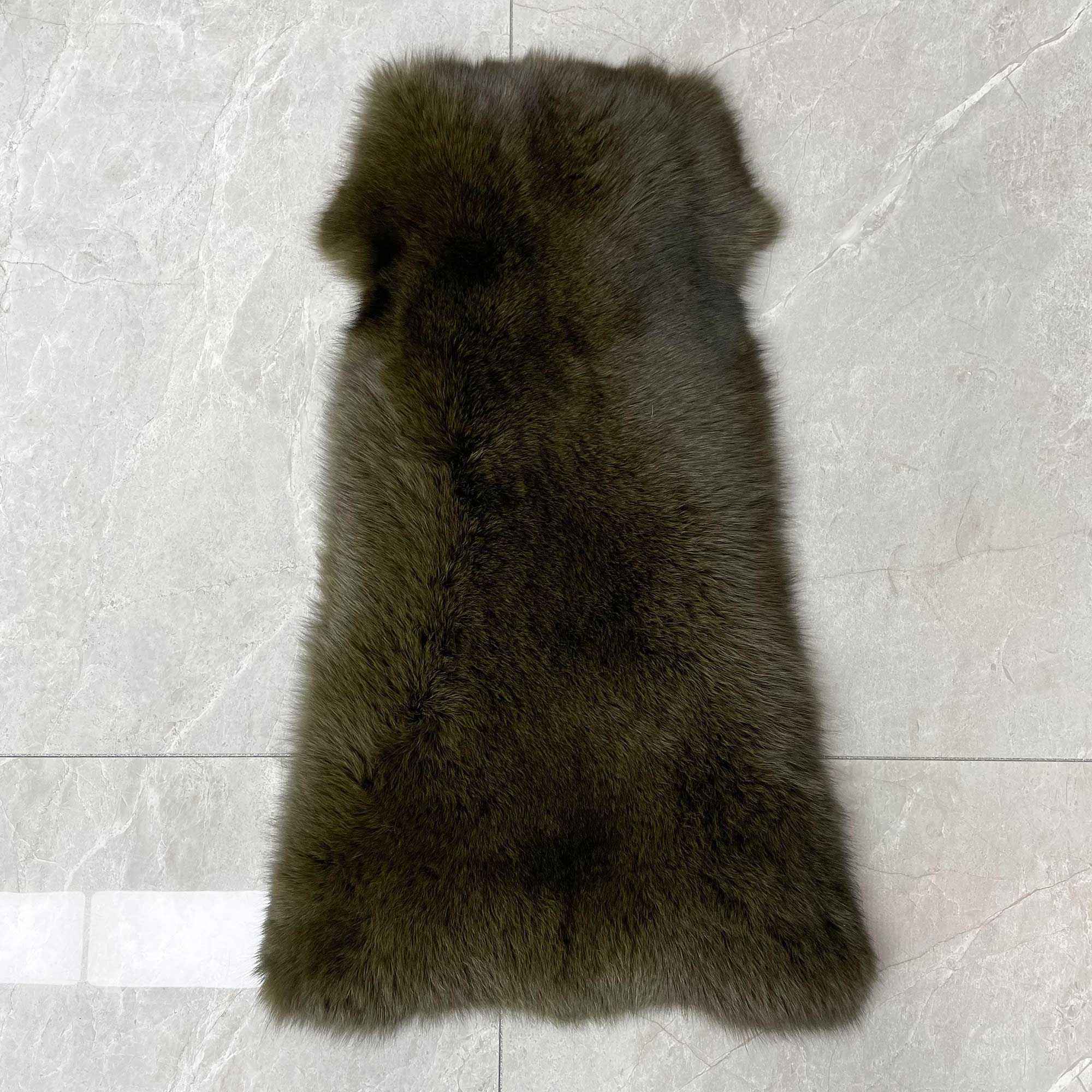 Factory Wholesale Solid Color Womens Fox Fur Thick Coat with Hood - Janefur