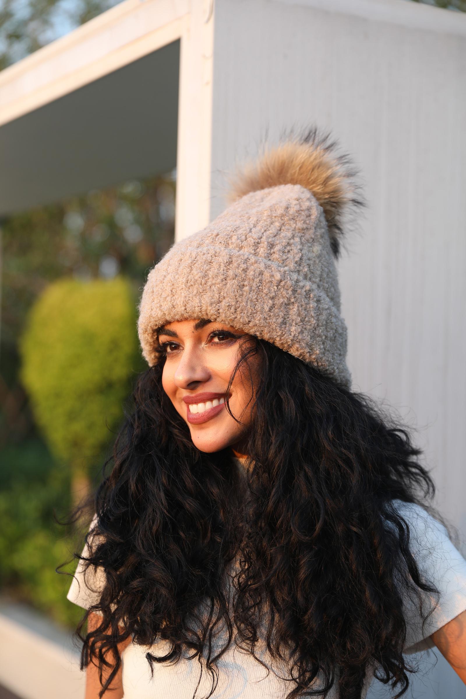 Women's Circle Fleece Casual Hat - Janefur