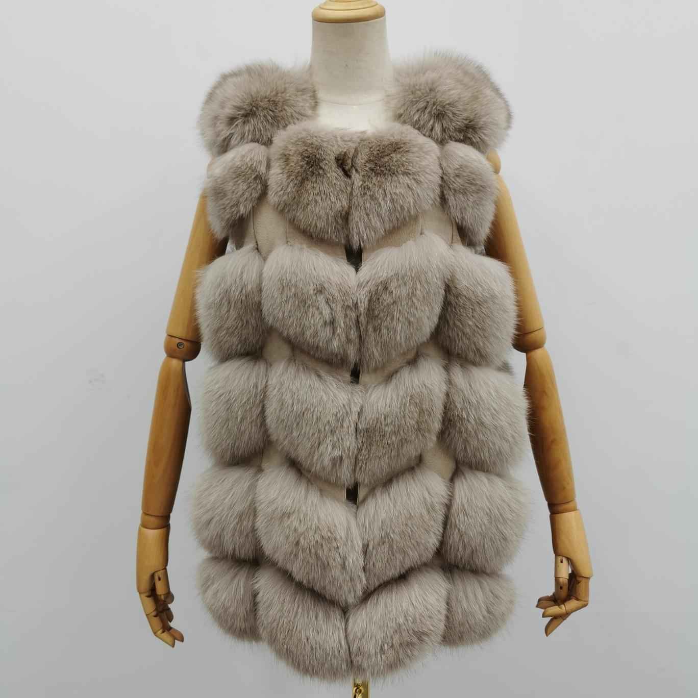 Fashion Autumn And Winter Sleeveless Fox Fur Women's Vest - Janefur