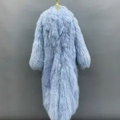 Men's Long Beach Wool Winter Coat - Janefur
