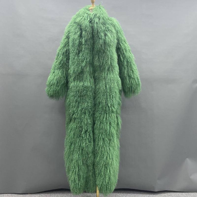 Men's Long Beach Wool Winter Coat - Janefur