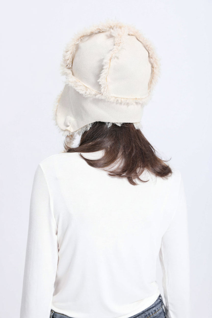 Janefur Faux Lamb Fur Skull Caps