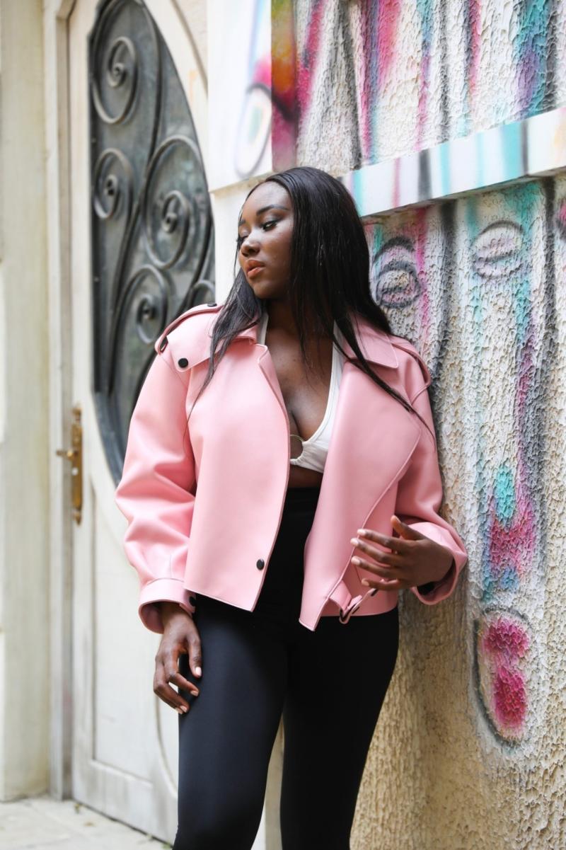 New Vertical Insert Pocket Leather Jacket - Janefur