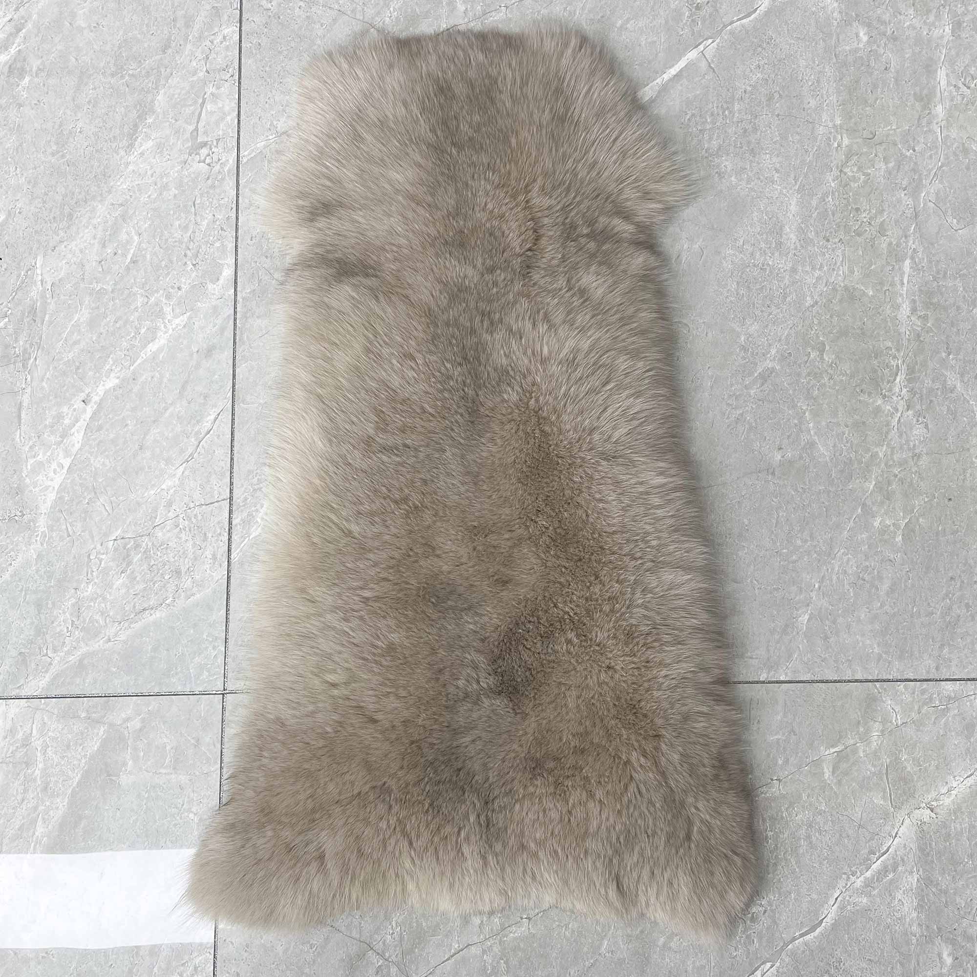 Factory Wholesale Solid Color Womens Fox Fur Thick Coat with Hood - Janefur
