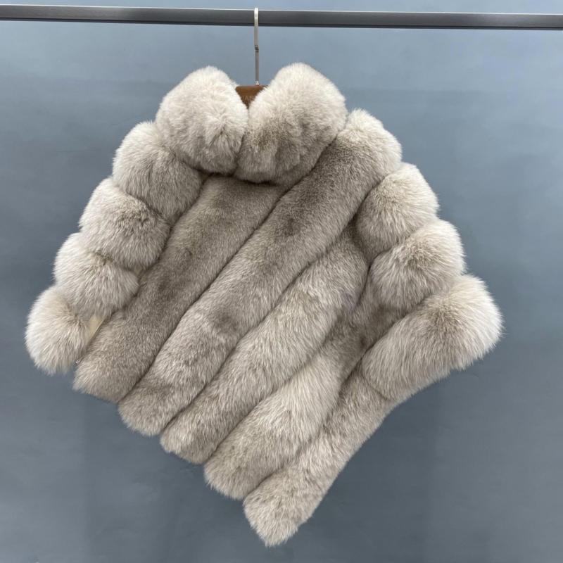 Real Fox Fur Women's Fashion Shawl - Janefur