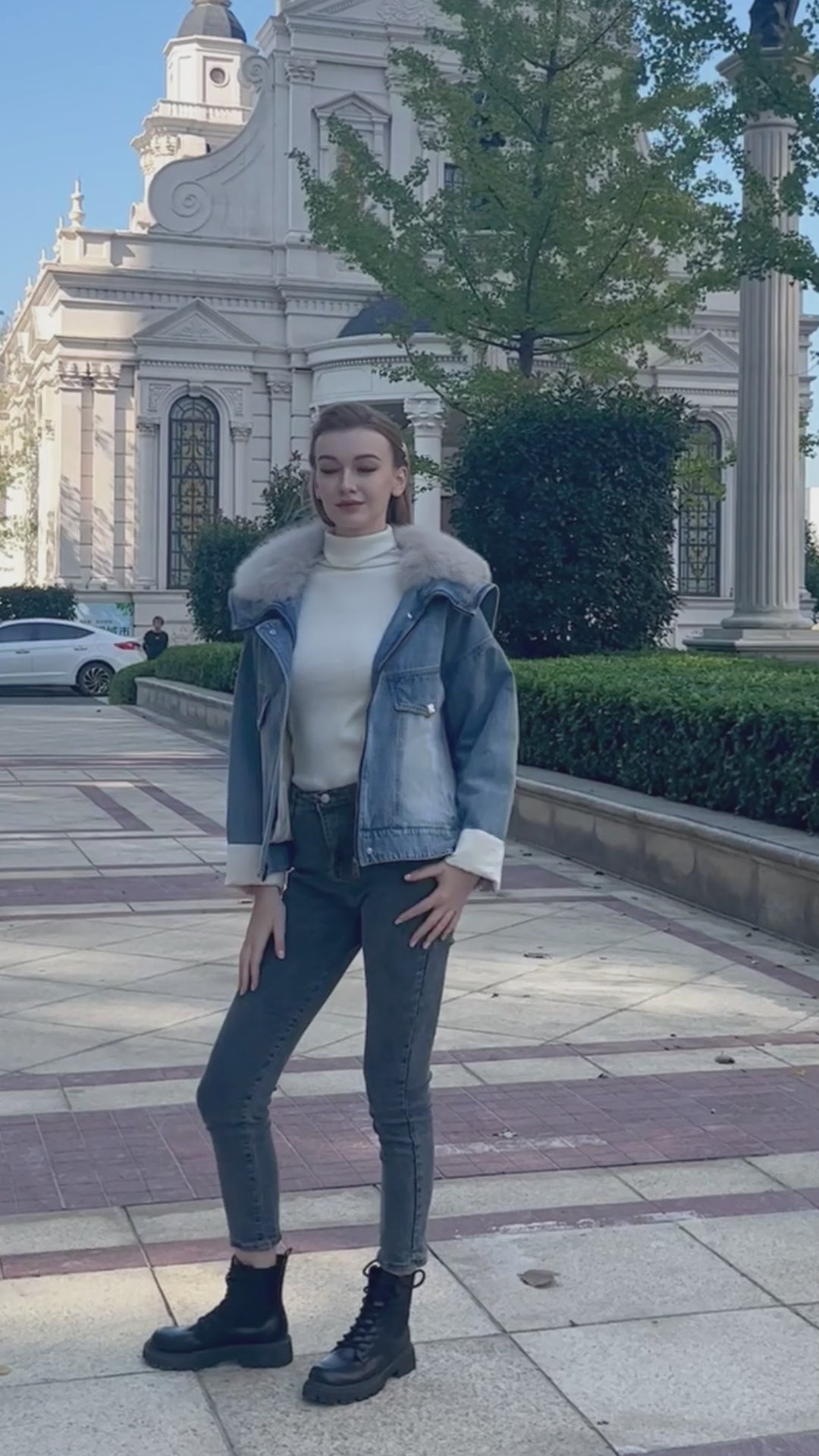 Women's Winter Archangel Denim Down Inner Warm Jacket